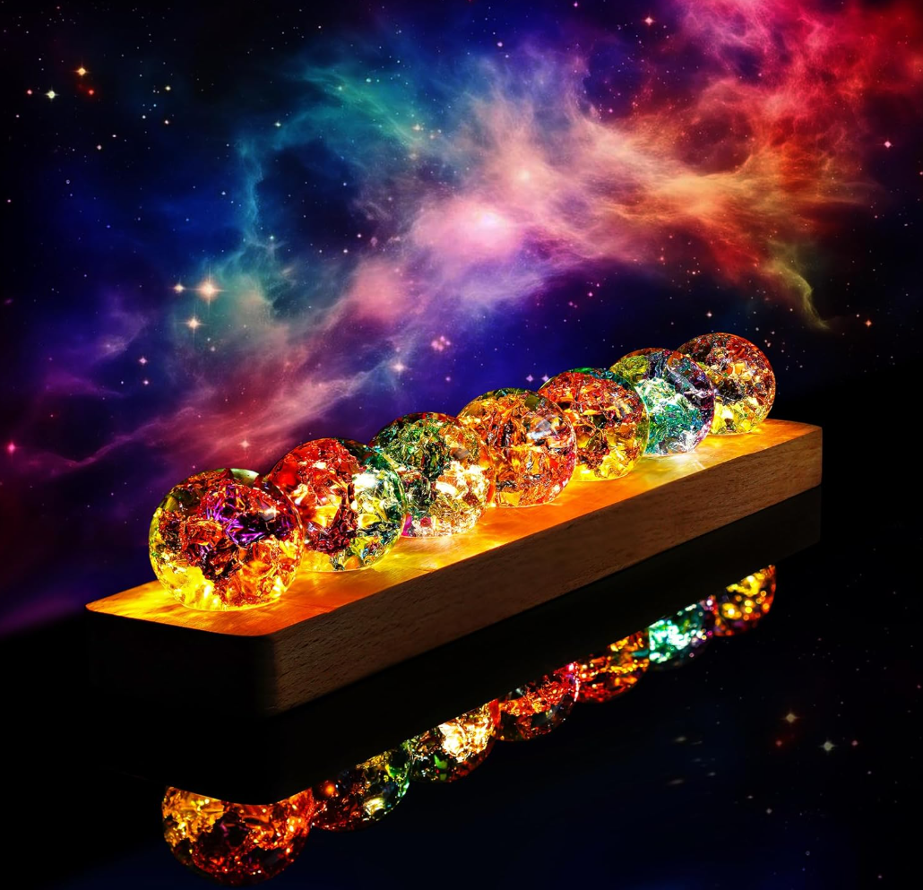 Galaxy Glow Magic Crystal Healing Sphere Set