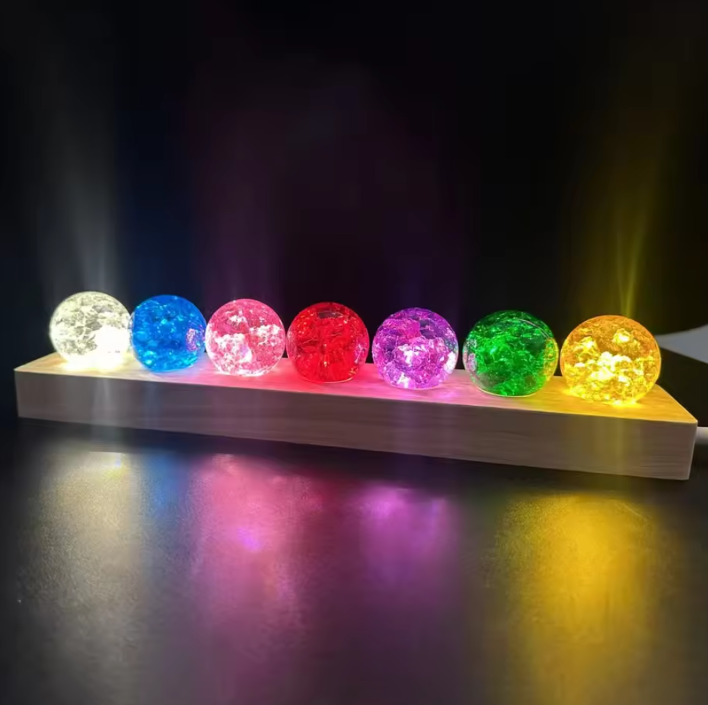 Galaxy Glow Magic Crystal Healing Sphere Set
