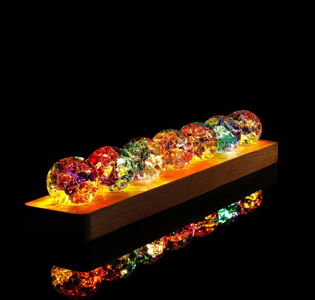 Galaxy Glow Magic Crystal Healing Sphere Set