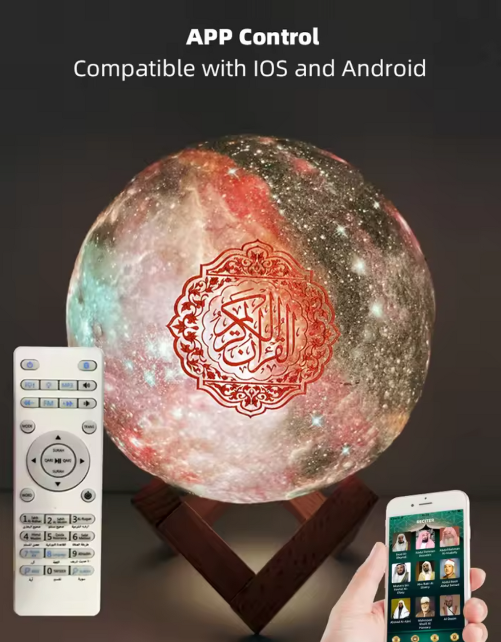 Quan Lamp Bluetooth Colorful Remote Control Small Moonlight