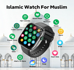 Muslim Quran Smart Watch with 114 Surah Recitation Qibla Direction Islamic Bluetooth Call