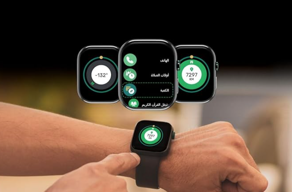 Muslim Quran Smart Watch with 114 Surah Recitation Qibla Direction Islamic Bluetooth Call