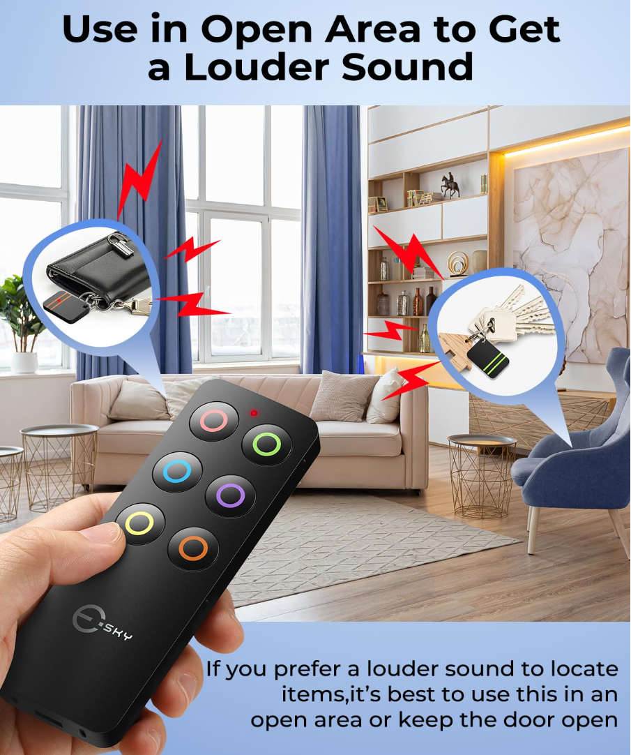 Smart Remote Key Finder – Anti-Lost Wireless RF Locator