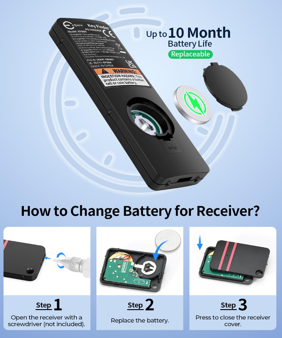 Smart Remote Key Finder – Anti-Lost Wireless RF Locator