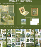 Van Gogh Journal Kit Vintage Scrapbook Set With Aesthetic Stickers, Planner & Art Supplies