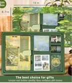 Van Gogh Journal Kit Vintage Scrapbook Set With Aesthetic Stickers, Planner & Art Supplies