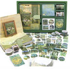 Van Gogh Journal Kit Vintage Scrapbook Set With Aesthetic Stickers, Planner & Art Supplies