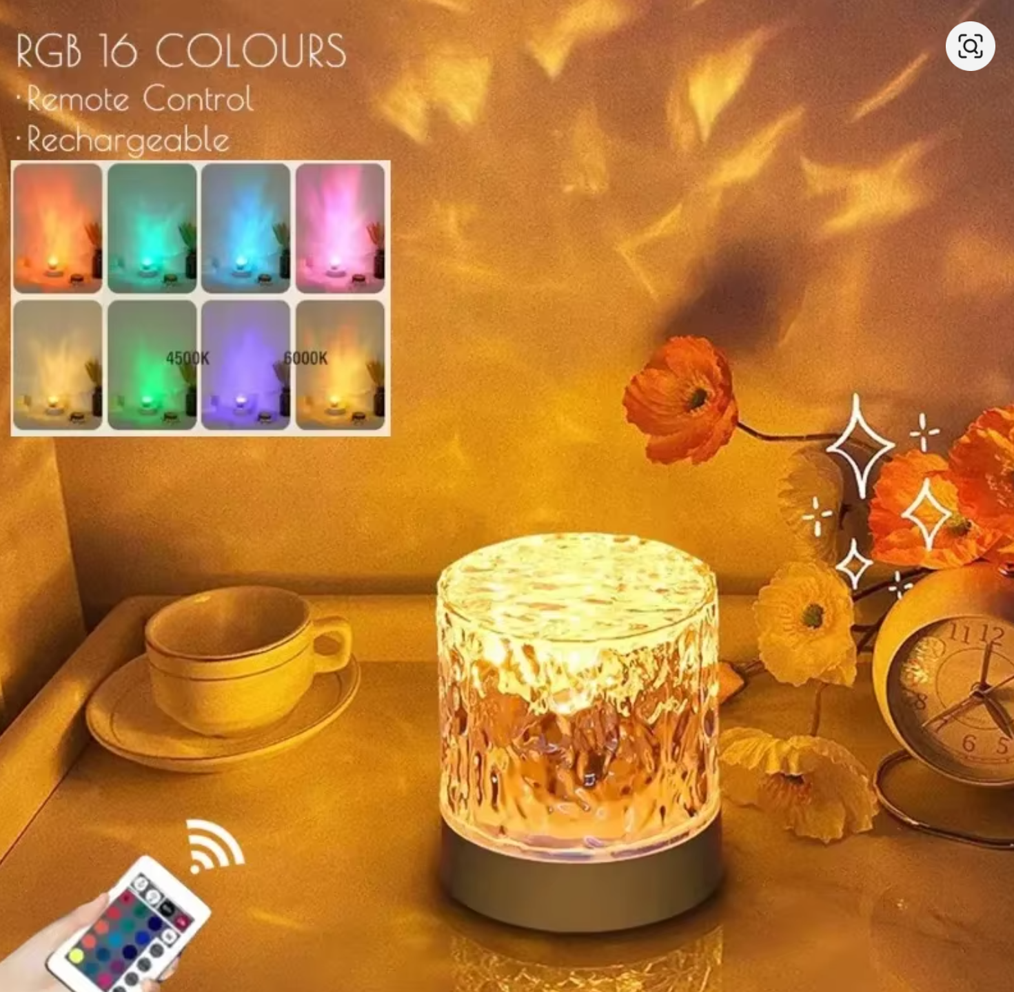 Water Ripple Atmosphere Light With Remote